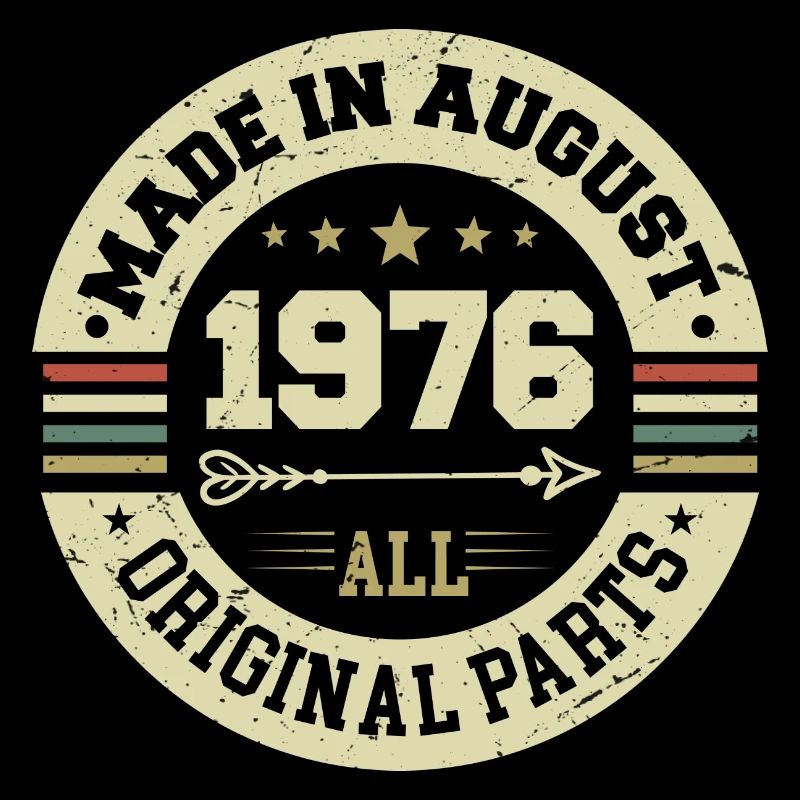August 1976 Geburtstagsgeschenk August 1976 August