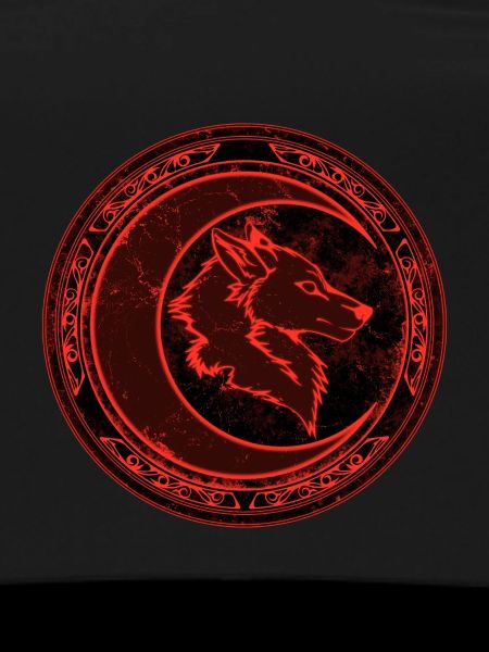 Wolf and Moon