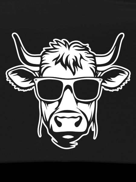 Coole Kuh mit Sonnenbrille