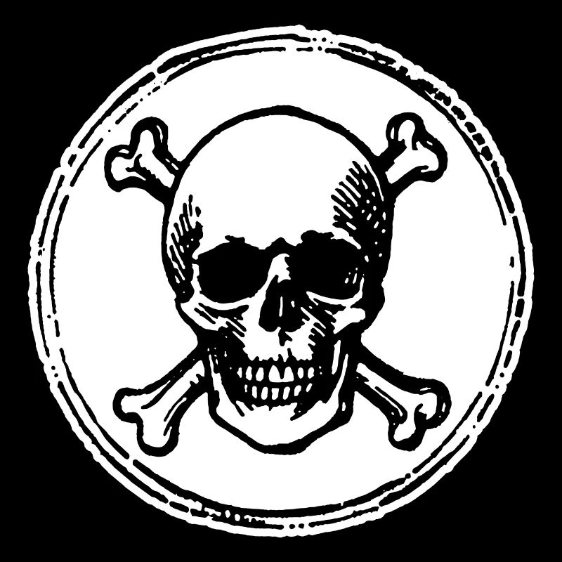 Totenkopf und Knochen Pirat