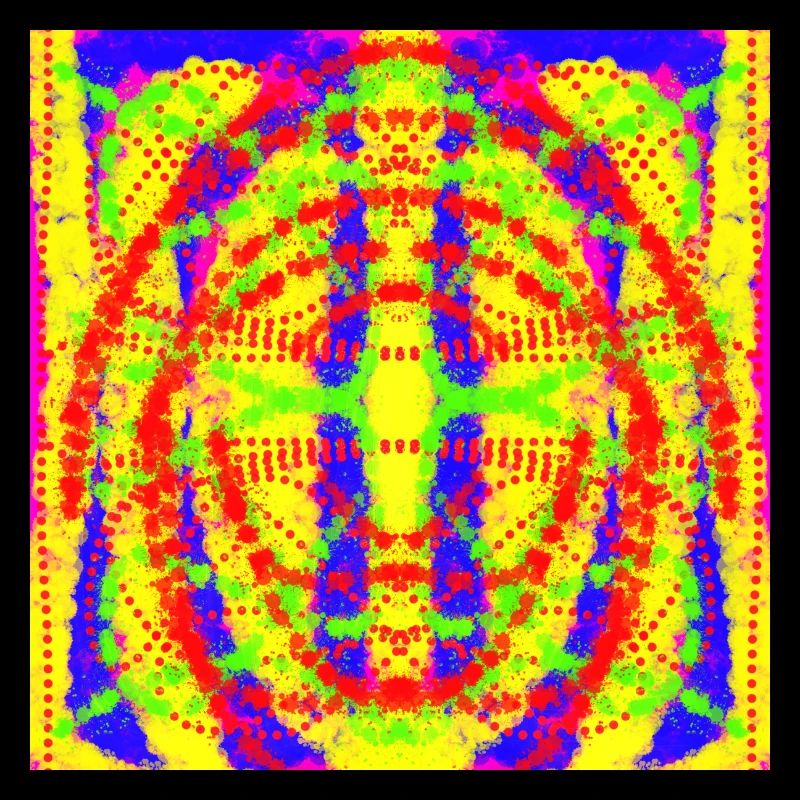 Abstract yellow and blue design