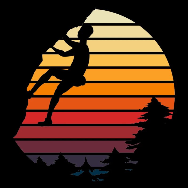 Vintage Trad Climbing Retro Bouldering