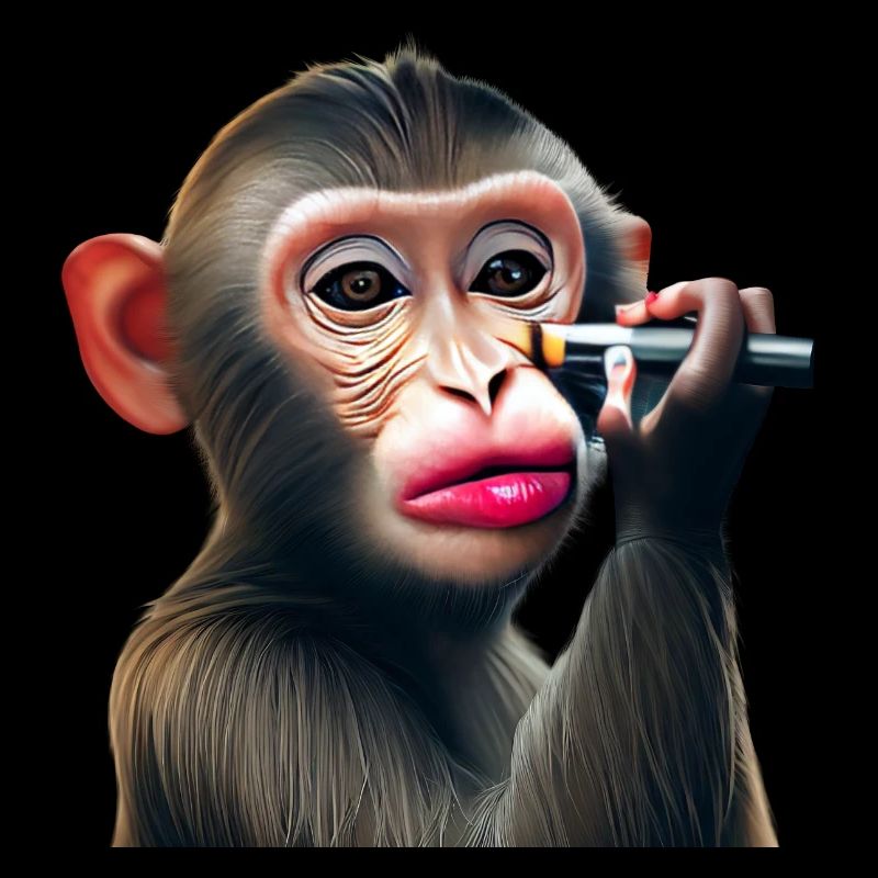 Singe maquilleur