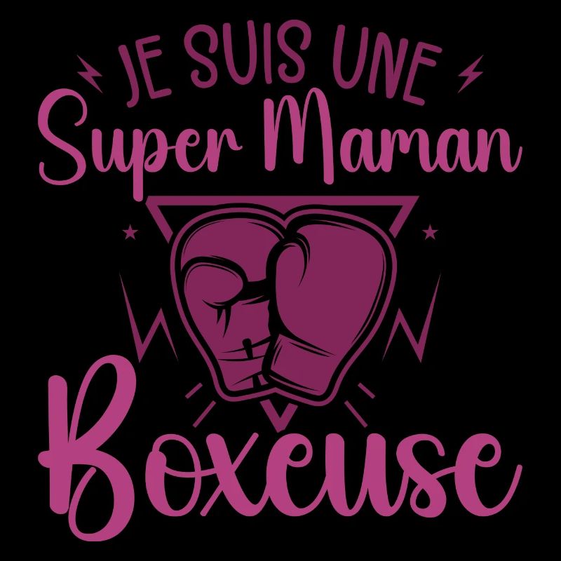 Ich bin ein Super Boxing Mom Boxer Geschenk Boxer