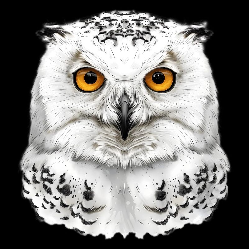Schneeeulen-Kopf