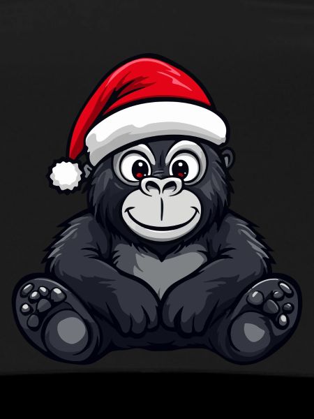 Gorilla Weihnachten Christmas