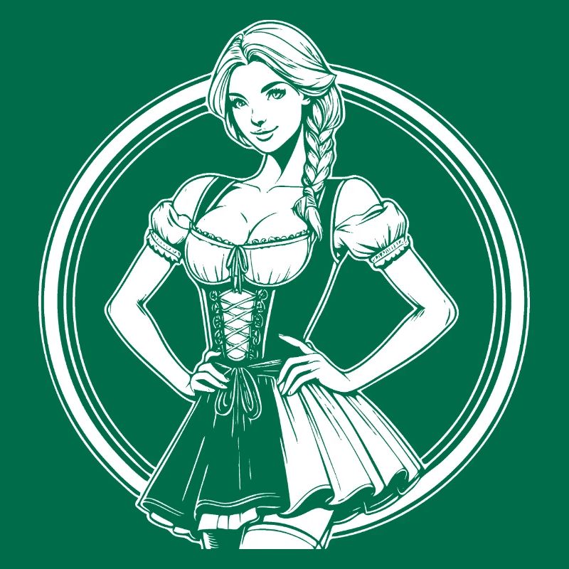 Conception de bande dessinée Dirndl cool