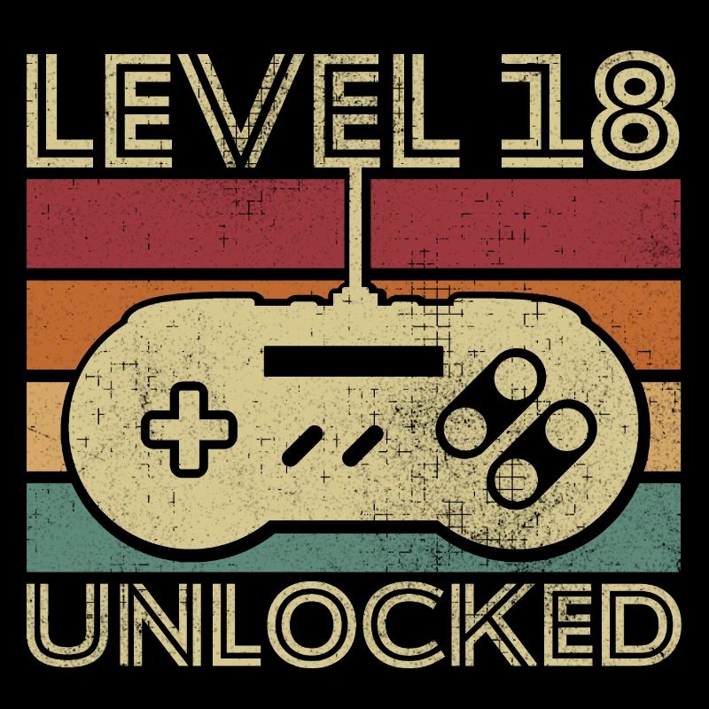 Level 18 unlocked Birthday Gift 18 years