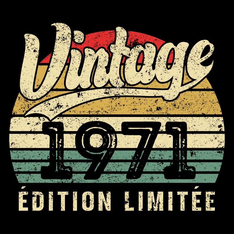 Cadeau D’anniversaire Vintage 1971 Édition Limitée