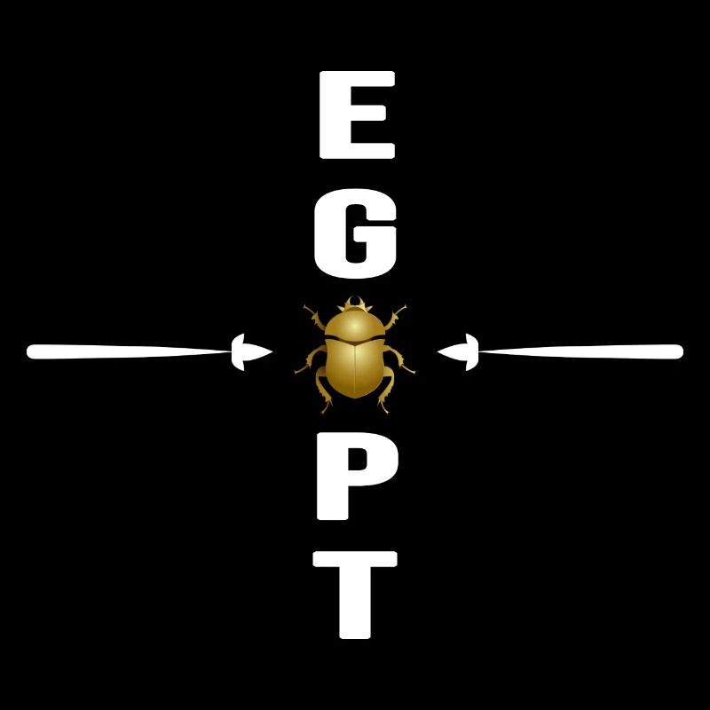 Carabée d’Égypte Hyroglyphes Pyramide du Nil Égyptiens