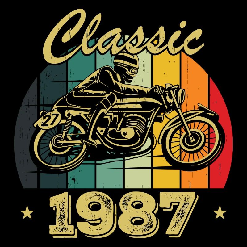 Vintage Classic Birthday Gift Born in 1987
