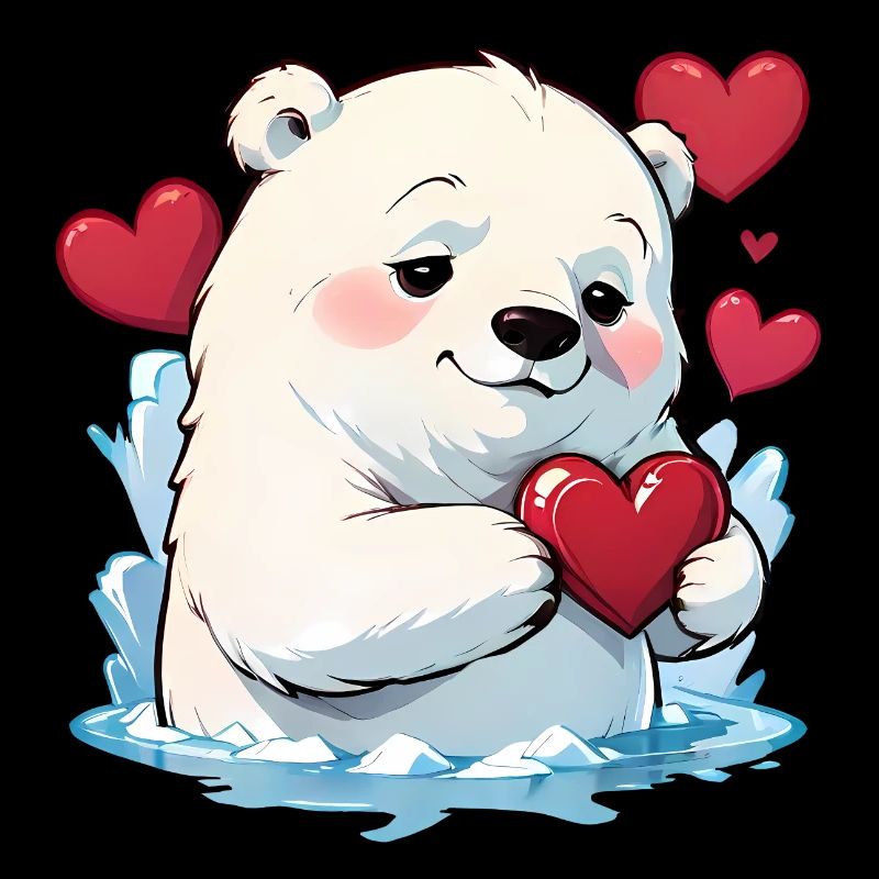 Verschenke diesen süßen Eisbären zum Valentinstag