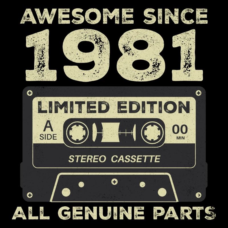 1981 Birthday Born In 1981 Vintage Retro
