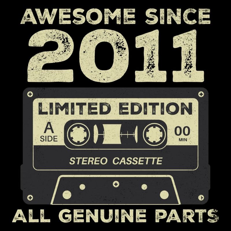 2011 Anniversaire Né en 2011 Vintage Retro