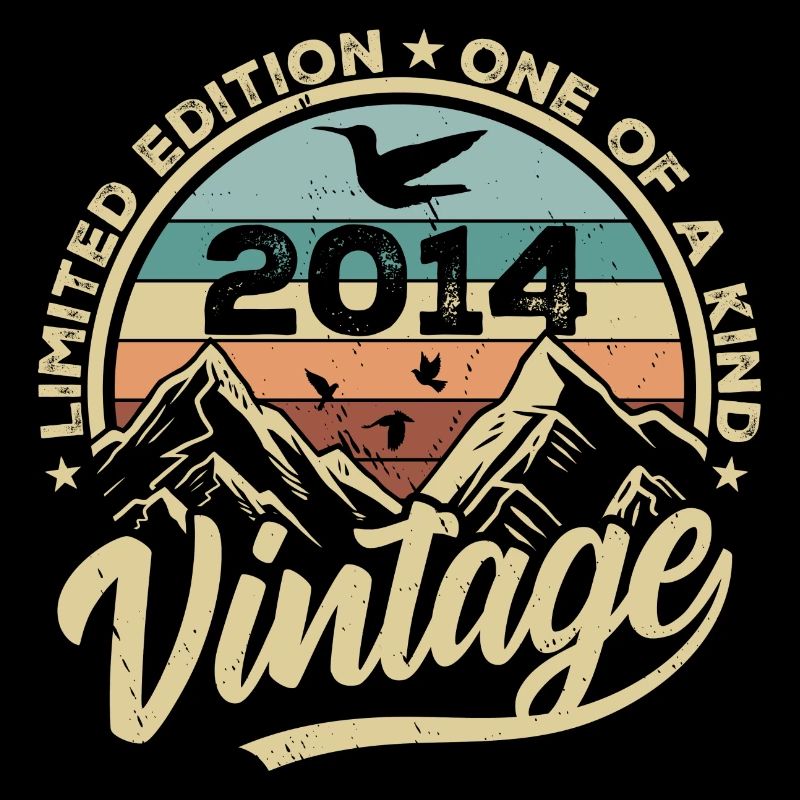 Original Vintage 2014 Cadeau d’anniversaire 2014
