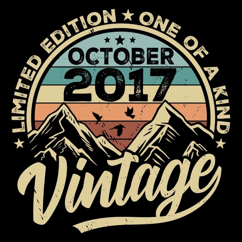 Octobre 2017 Anniversaire 2017 Né Octobre 2017