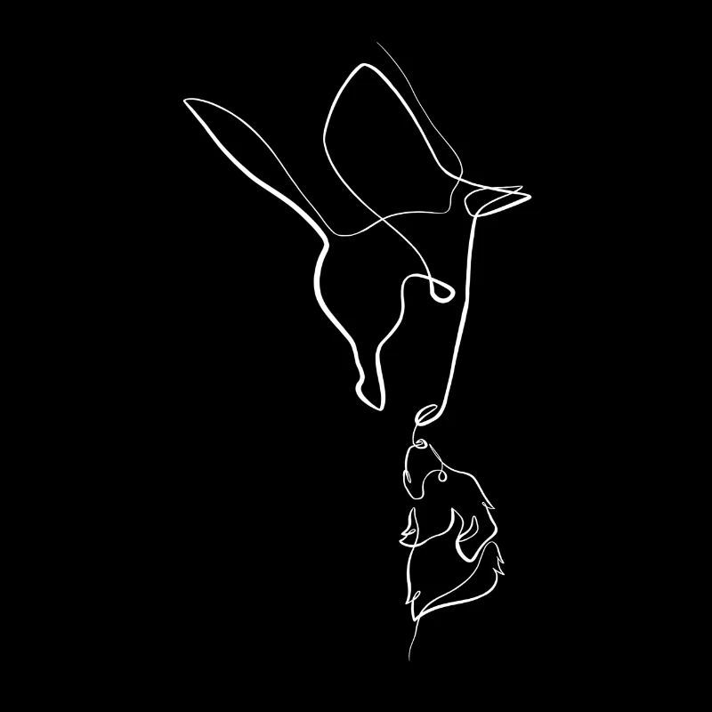 Hund und Pferd Single Line