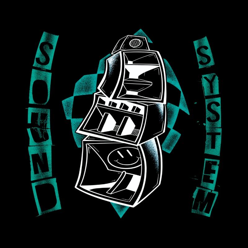 FREE Sound System techno party art