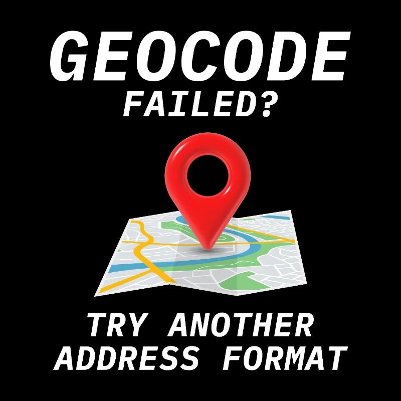 Geokodierung Fehler Adressformat GIS Humor