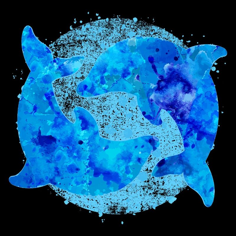 Dauphins (aquarelles)