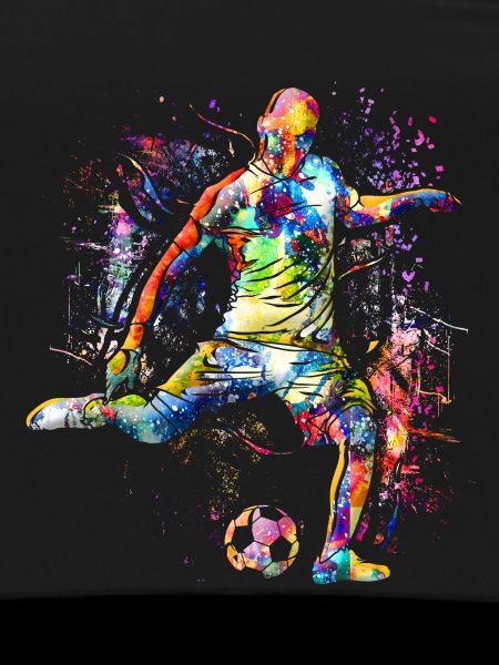 Playing soccer - Soccer player