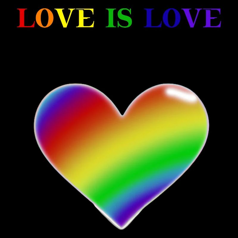 Regenbogen Herz Love is love Geschenkidee LGBT