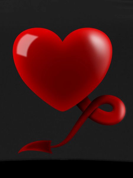 Heart with Devil's Tail