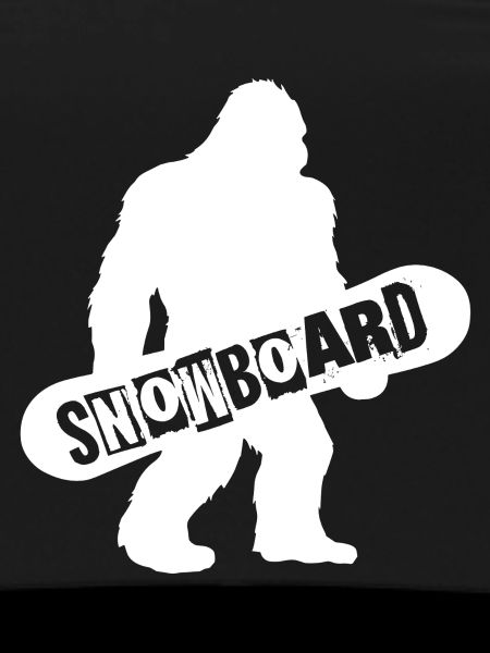 Bigfoot Snowboard Silhouette