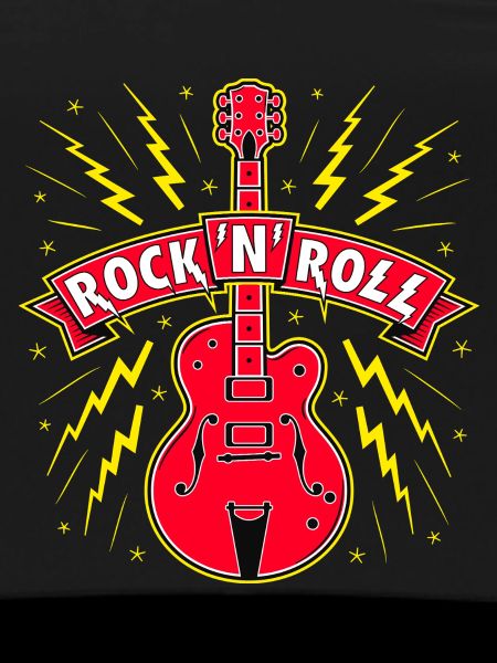 Guitar Rock 'N' Roll Banner