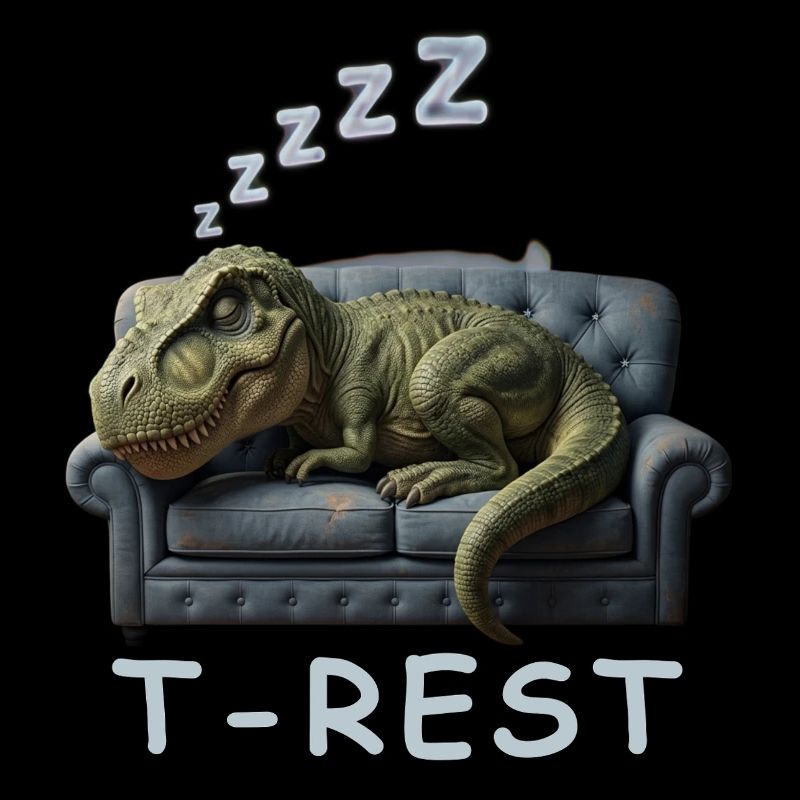 T-Rest Dino on Sofa