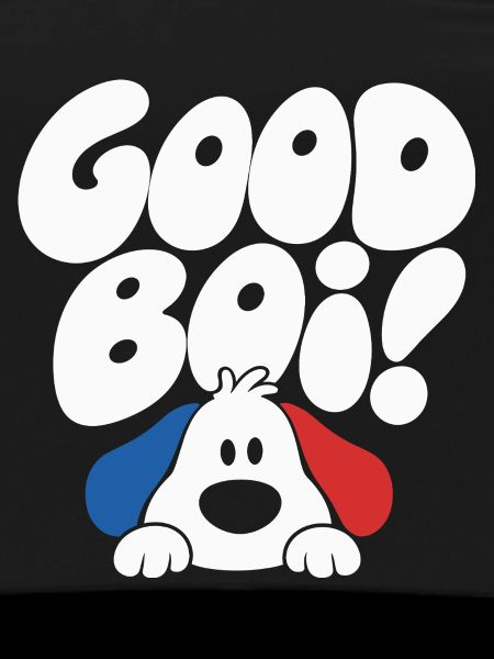 Good Boy Dog Retro Design