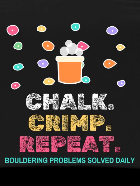 Chalk Crimp Repeat Bouldering Klettern