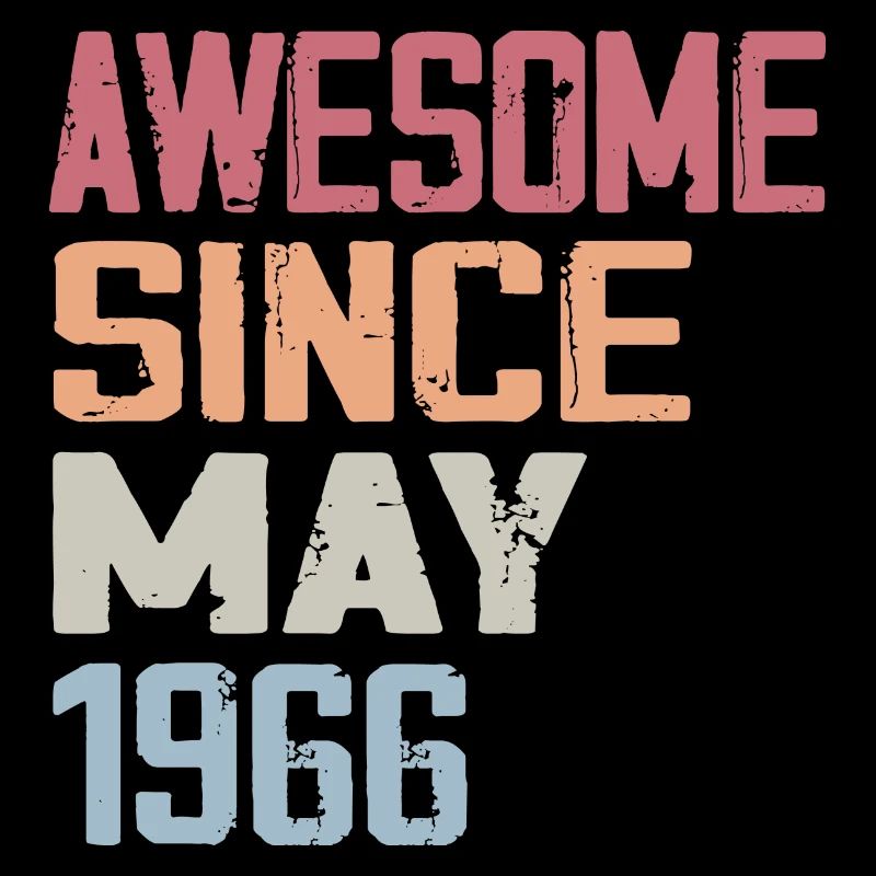 May 1966 Birthday 1966 Retro 1966 May Vintage