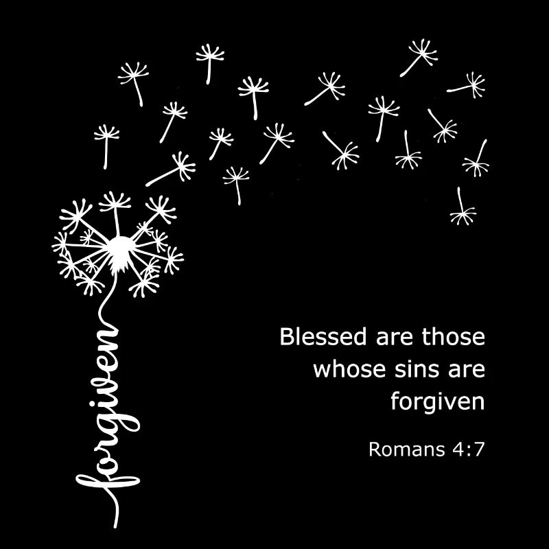 Pissenlit pardonné Conception chrétienne Romains 4:7