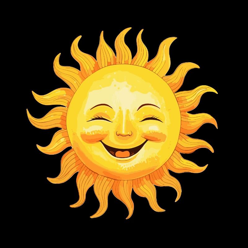 Sun Smiling - Joyful Sunshine