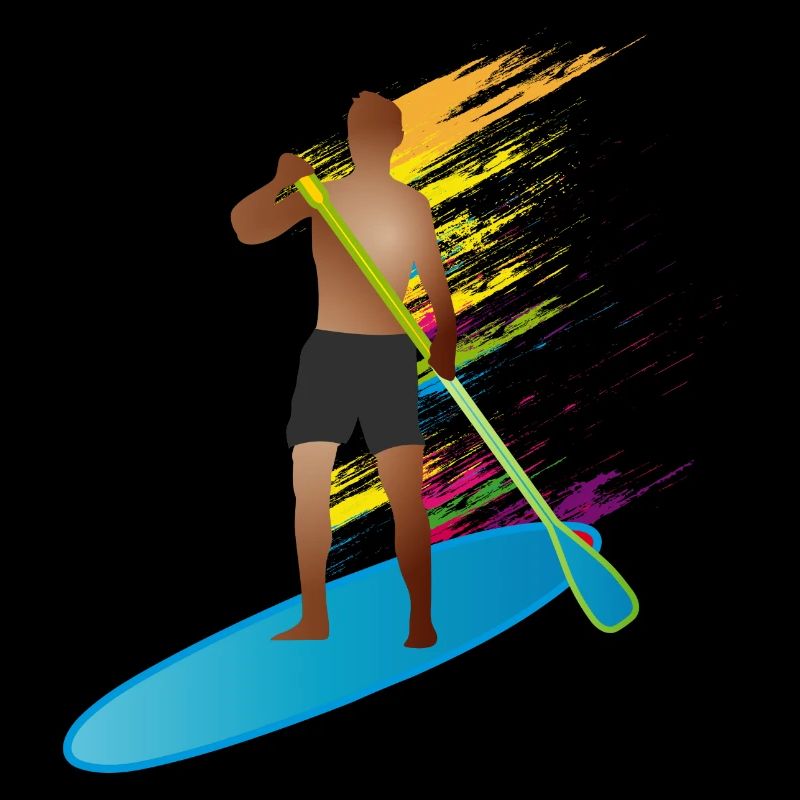 Stand up paddle - Homme avec paddle board