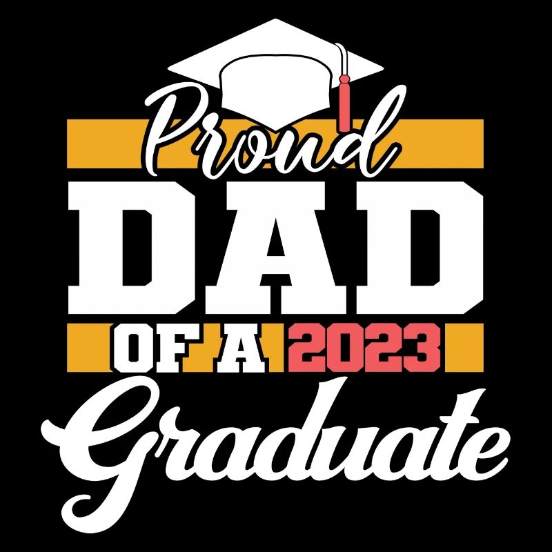 Stolzer Vater eines 2023 Graduate Graduation For Men