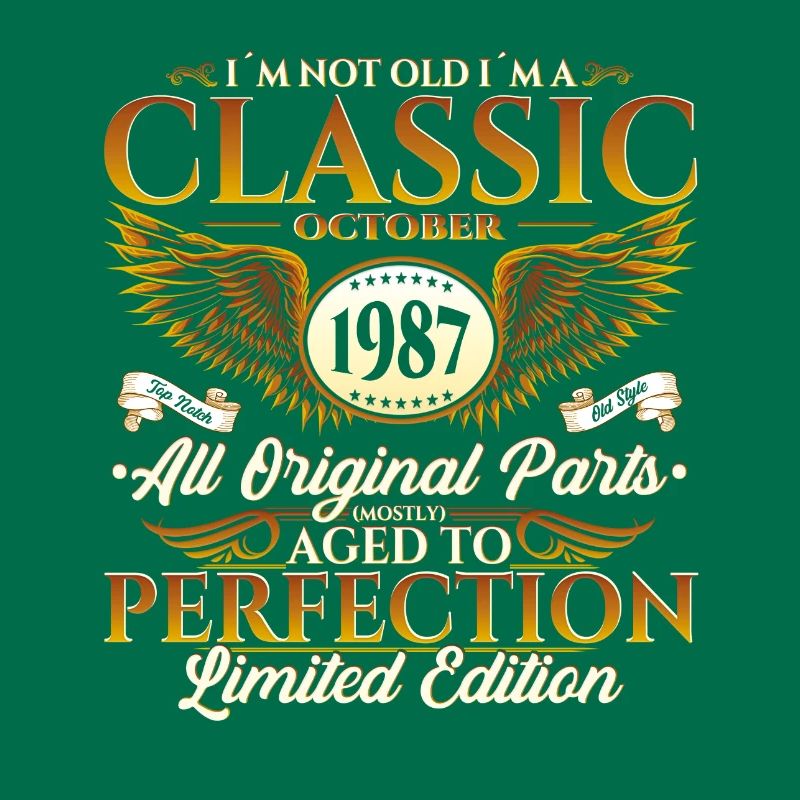 Klassiker Oktober 1987 35. Geburtstag Geschenk