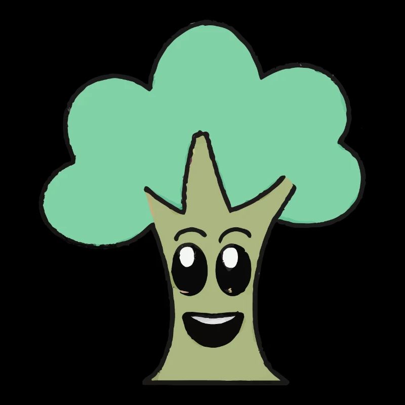 Arbre avec visage Sourire Arbre mignon
