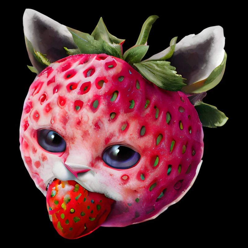 Erdbeerkatze