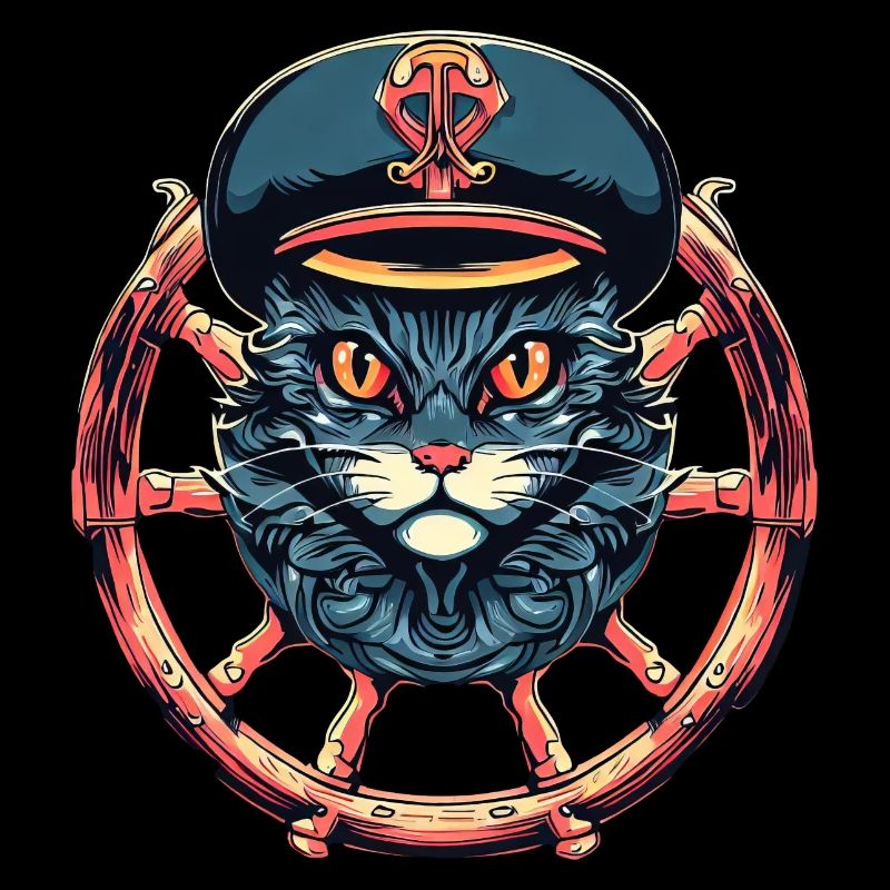 Captain Cat at the helm