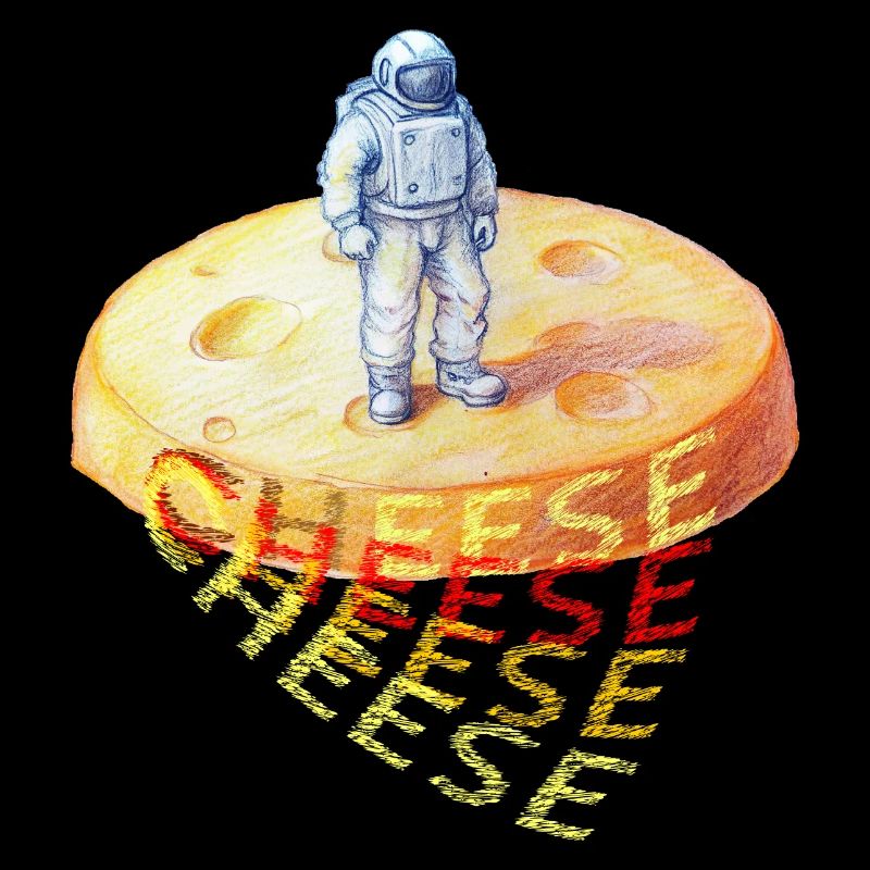 Cheese, Cheese, Astronaut on Cheese