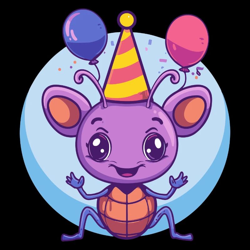 Bande dessinée d’anniversaire de fourmi
