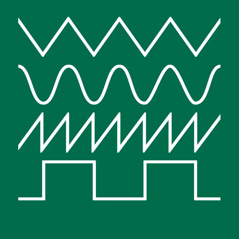 Synthesizer Waveforms (white font) #2