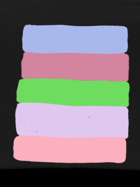 Pastellstreifen-Stack