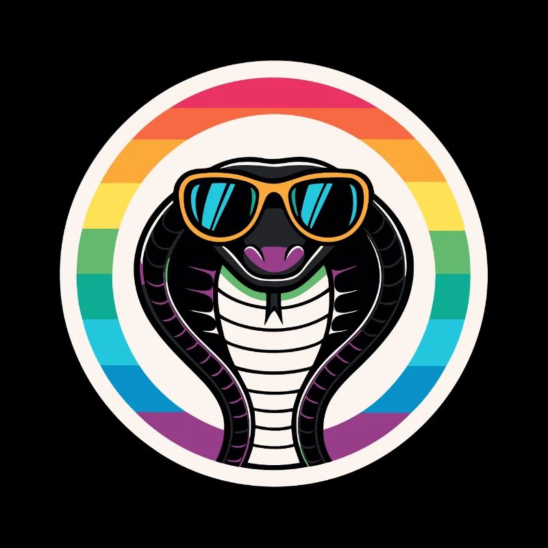 Royal Cobra Rainbow Retro-Brillen