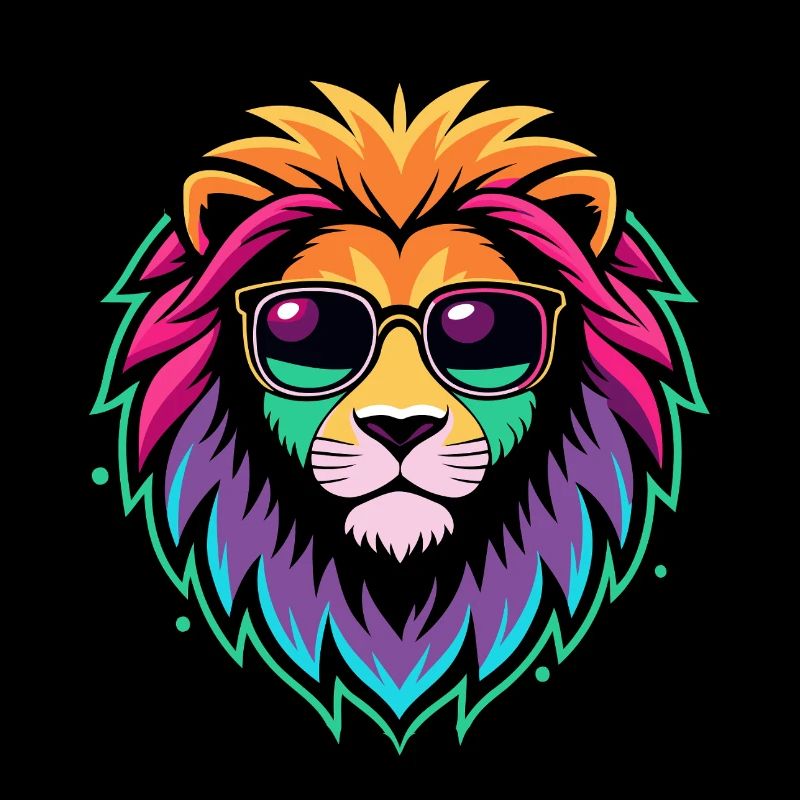 Regenbogenlöwen-Sonnenbrille