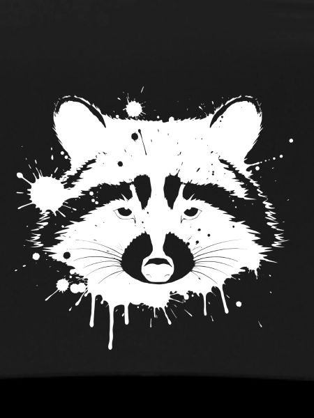 Waschbär Spritzweiß