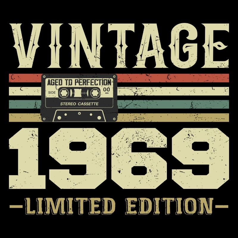 Vintage 1969 Retro 1969 Birthday Gift