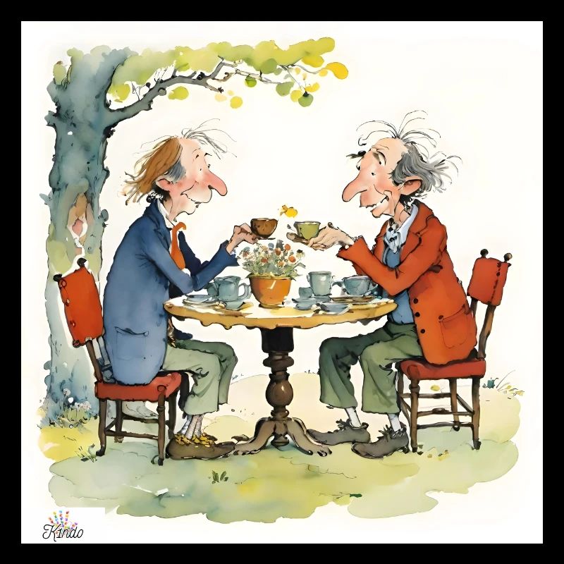 Gentlemen friends sharing a moment